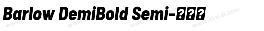 Barlow DemiBold Semi字体转换